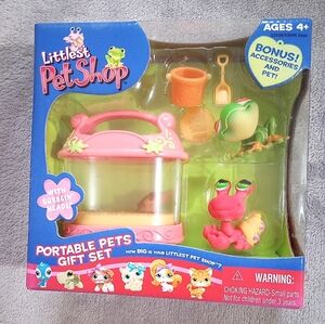 Rare NIB Hermit Crab Habitat Tree Frog Littlest Pet Shop Portable Pets LPS